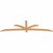 Ekena Millwork Davenport Timber Gable Bracket, Western Red Cedar, 96"W x 28"H x 1 1/2"D x 3 1/2"F, 7/12 Pitch GBW096X28X0204DAV00SWR - alternate 4